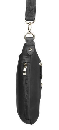 Gun Tote'n Mamas Chrome Zip Concealed Carry Handbag in Black with side zipper access